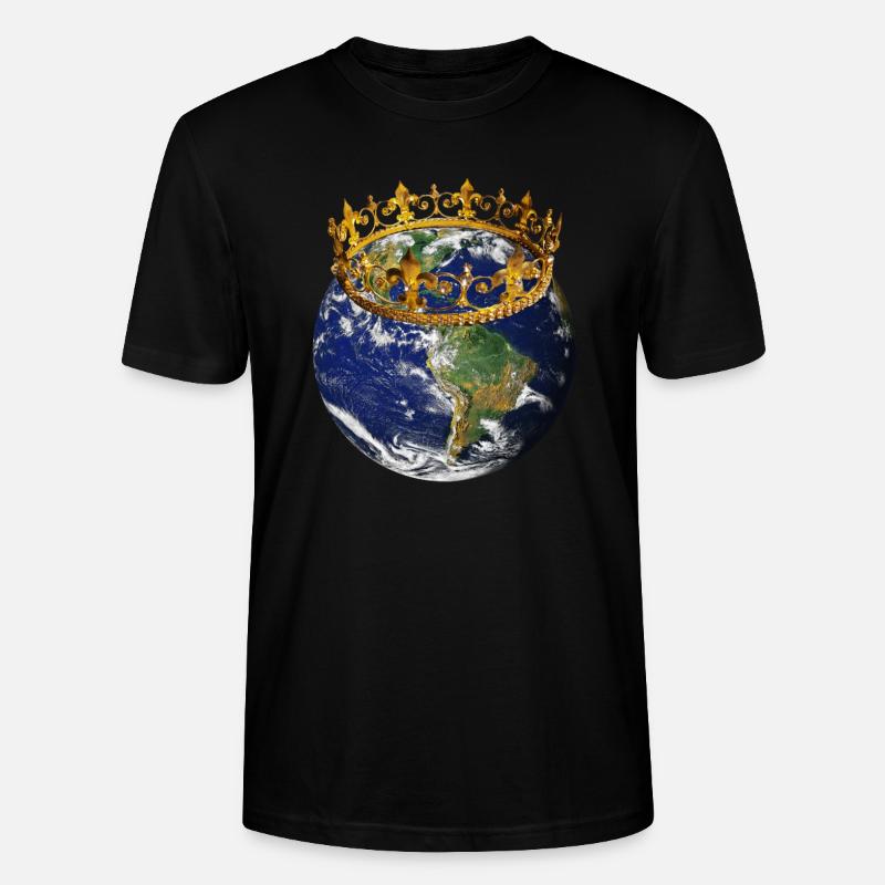 Krone auf der Erde - Stanley/Stella Unisex Bio-T-Shirt CRAFTER - Schwarz