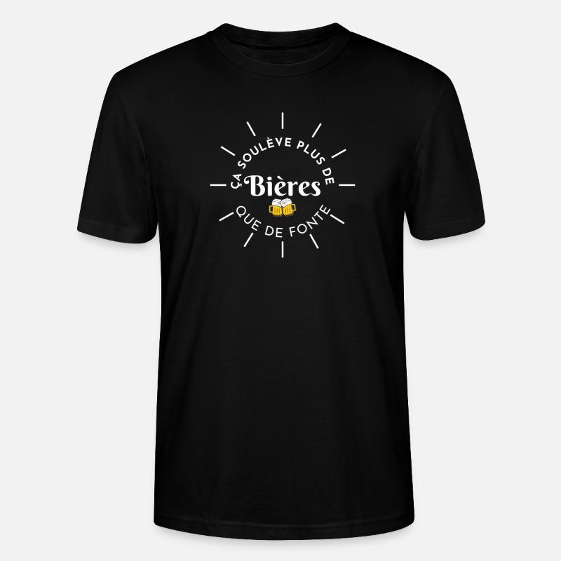 Plus de bière - Stanley/Stella CRAFTER Unisex Organic T-Shirt - black