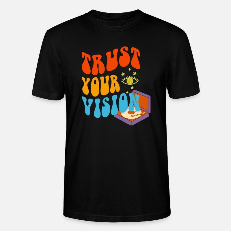 Trust Your Vision Turntable - Stanley/Stella Unisex Bio-T-Shirt CRAFTER - Schwarz