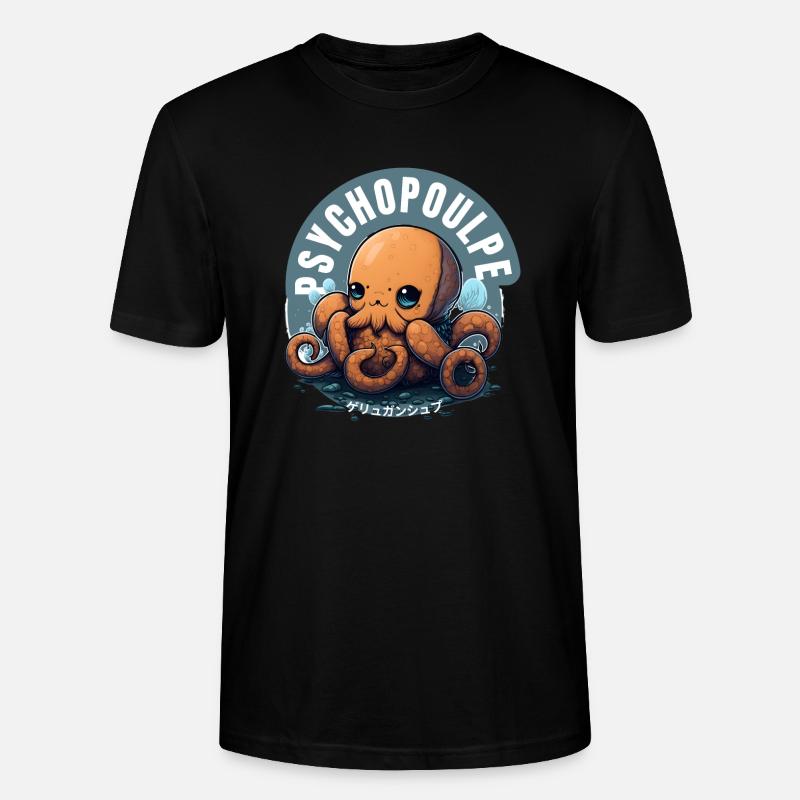 Octopus Évasion : Plongez dans l'intrigue - T-shirt bio CRAFTER Stanley Stella Unisexe - noir