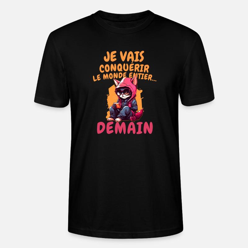 Je vais conquérir - T-shirt bio CRAFTER Stanley Stella Unisexe - noir