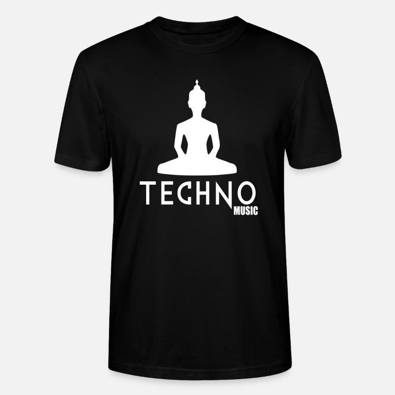 Techno-Musik - Stanley/Stella Unisex Bio-T-Shirt CRAFTER - Schwarz