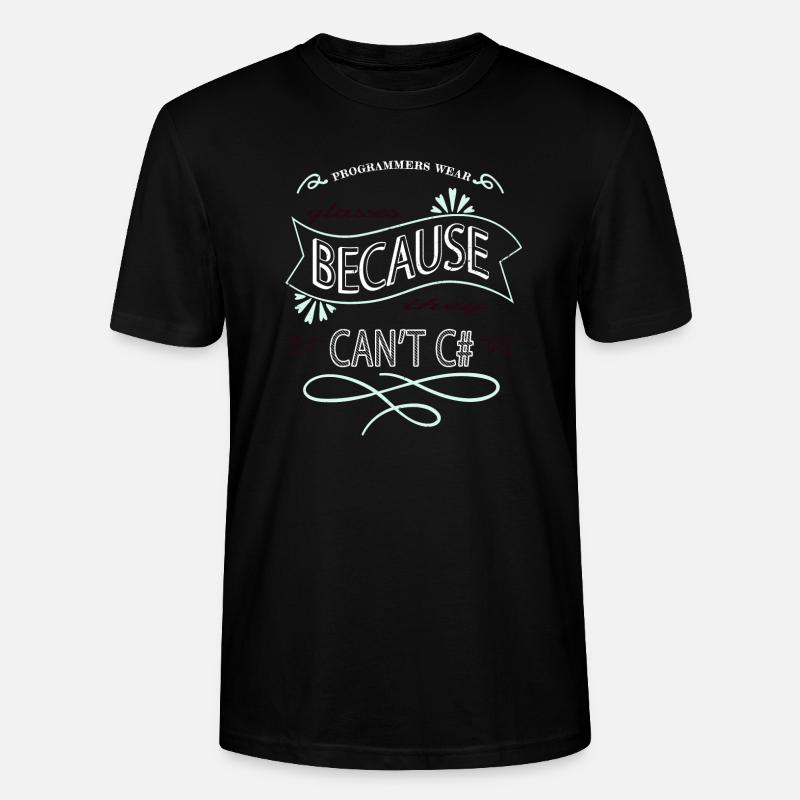 fun computer language - Stanley/Stella Unisex Bio-T-Shirt CRAFTER - Schwarz