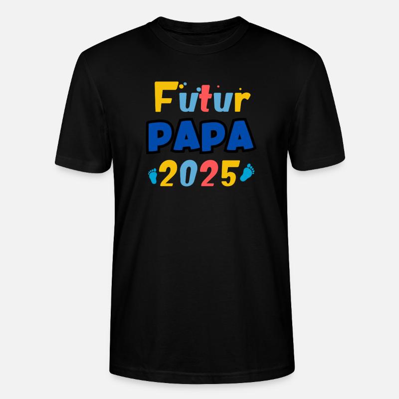 Werdender Papa Junge - Stanley/Stella Unisex Bio-T-Shirt CRAFTER - Schwarz