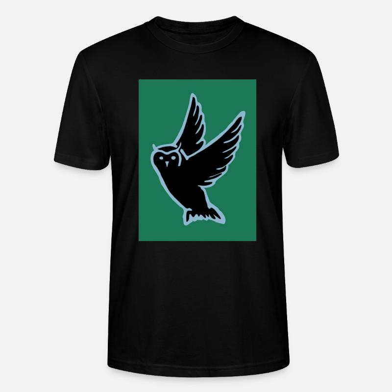 Eule - Stanley/Stella Unisex Bio-T-Shirt CRAFTER - Schwarz