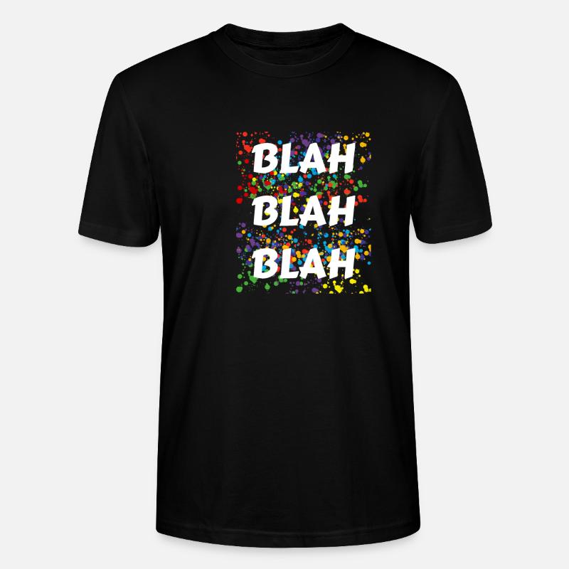 BLAh BLAh BLAh - Stanley/Stella Unisex Bio-T-Shirt CRAFTER - Schwarz