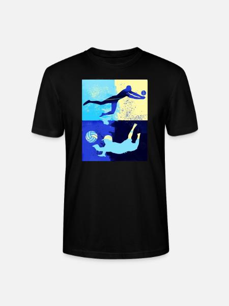 volleyball, volleyball, beachball,graffiti - Stanley/Stella CRAFTER Unisex Organic T-Shirt - black