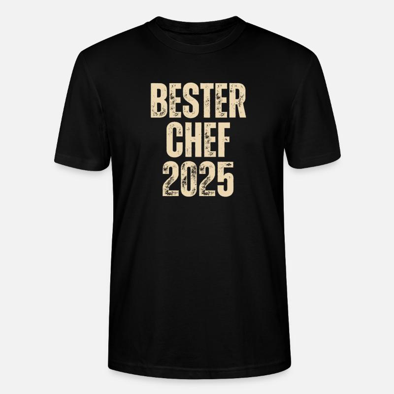 BESTER CHEF 2025 - Stanley/Stella Unisex Bio-T-Shirt CRAFTER - Schwarz