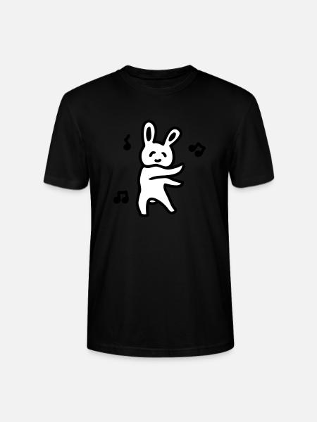 Party Bunny - Stanley/Stella CRAFTER Unisex Organic T-Shirt - black