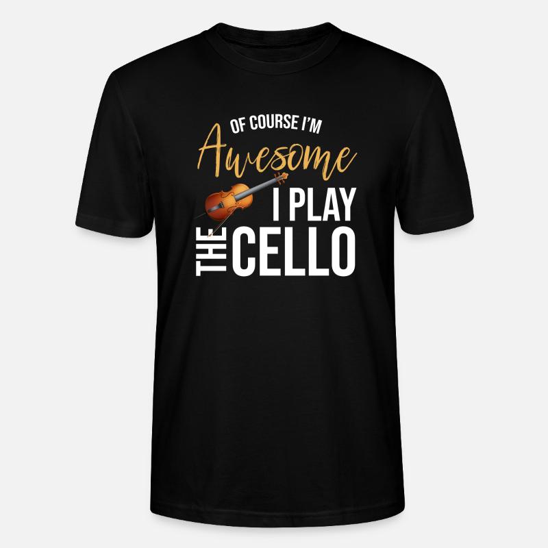 Cello Violoncello - Stanley/Stella Unisex Bio-T-Shirt CRAFTER - Schwarz