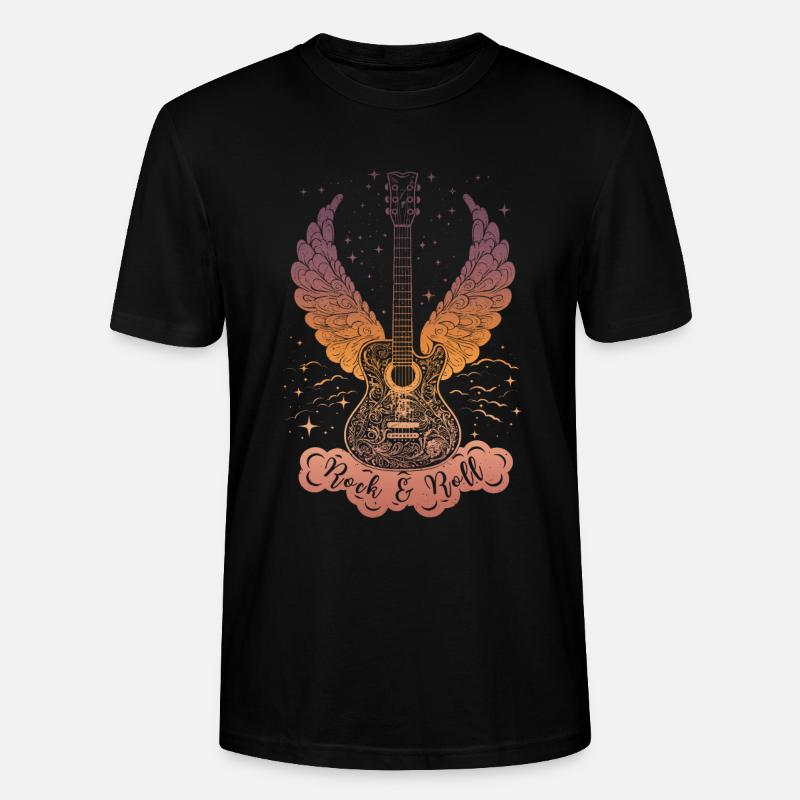 Rock & Roll Guitar - Stanley/Stella Unisex Bio-T-Shirt CRAFTER - Schwarz