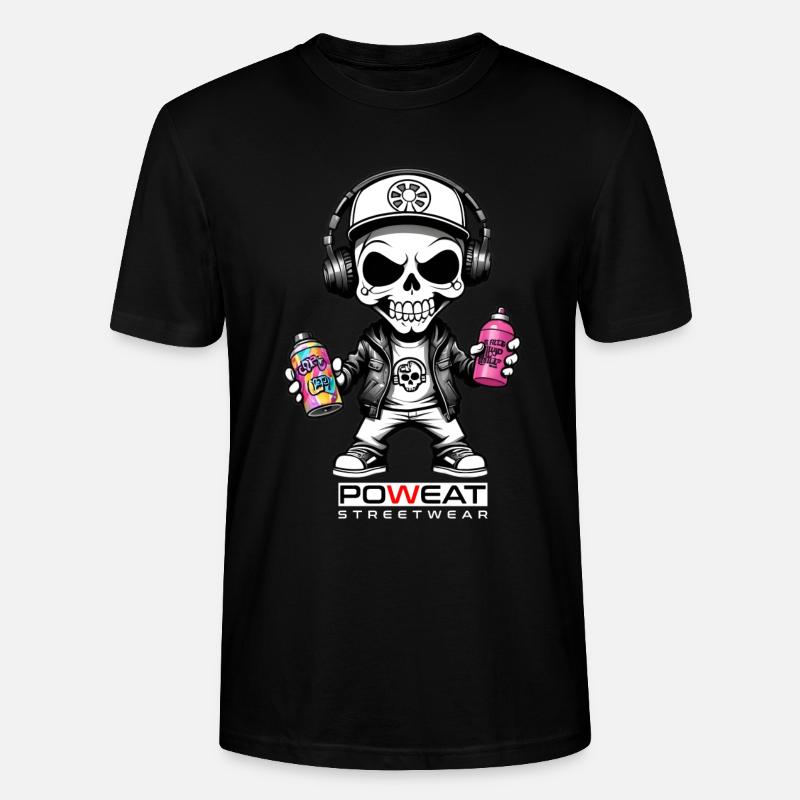 Sprayer Skull - Stanley/Stella Unisex Bio-T-Shirt CRAFTER - Schwarz