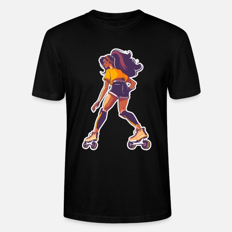 Rollschuhläuferin - Stanley/Stella Unisex Bio-T-Shirt CRAFTER - Schwarz
