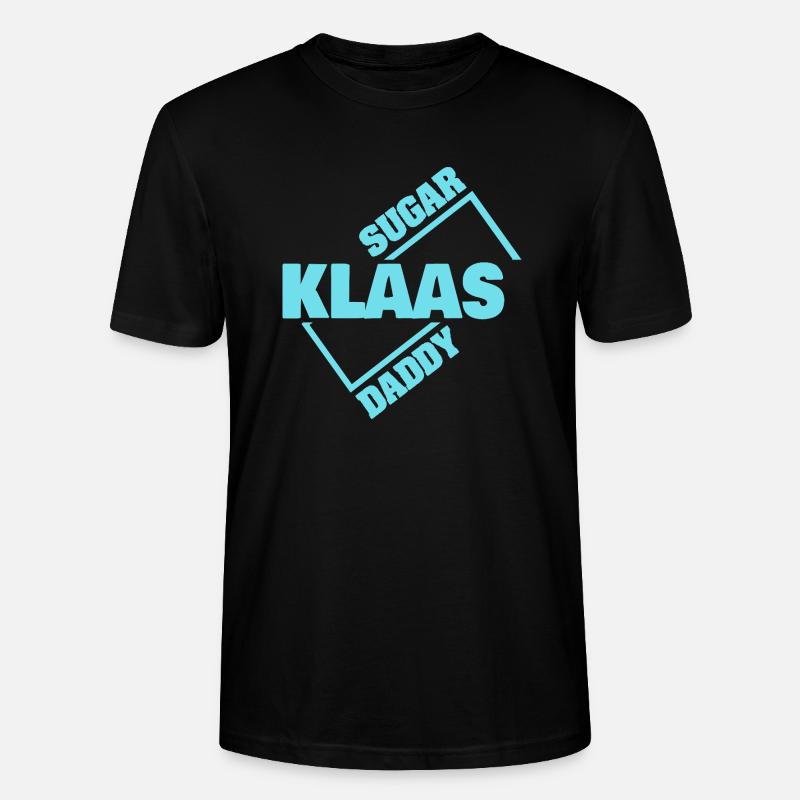 Klaas als Sugardaddy - Stanley/Stella Unisex Bio-T-Shirt CRAFTER - Schwarz