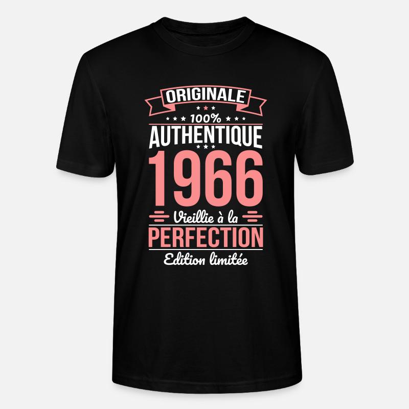 1966 – Perfekt gereift – Limitierte Auflage - Stanley/Stella Unisex Bio-T-Shirt CRAFTER - Schwarz