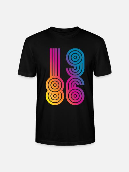 86 Eight Six 1986 - Stanley/Stella Unisex Bio-T-Shirt CRAFTER - Schwarz