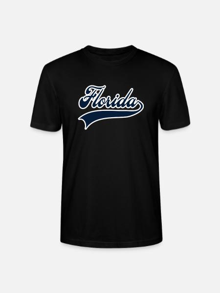 florida white navy - Stanley/Stella CRAFTER Unisex Organic T-Shirt - black