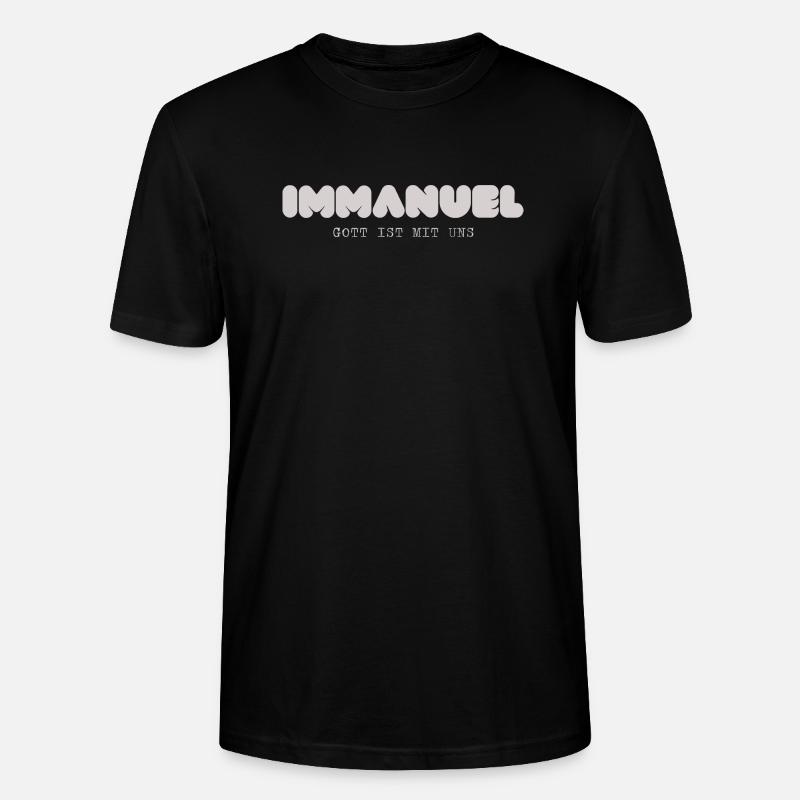 IMMANUEL - Stanley/Stella Unisex Bio-T-Shirt CRAFTER - Schwarz