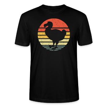 Dodo Vintage - Stanley/Stella Unisex Bio-T-Shirt CRAFTER - Schwarz - Vorne - Alina (178cm) & Michal (187cm)