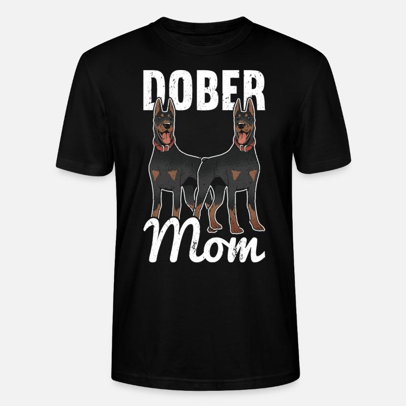 Dobermann Hund Dobermann - Stanley/Stella Unisex Bio-T-Shirt CRAFTER - Schwarz