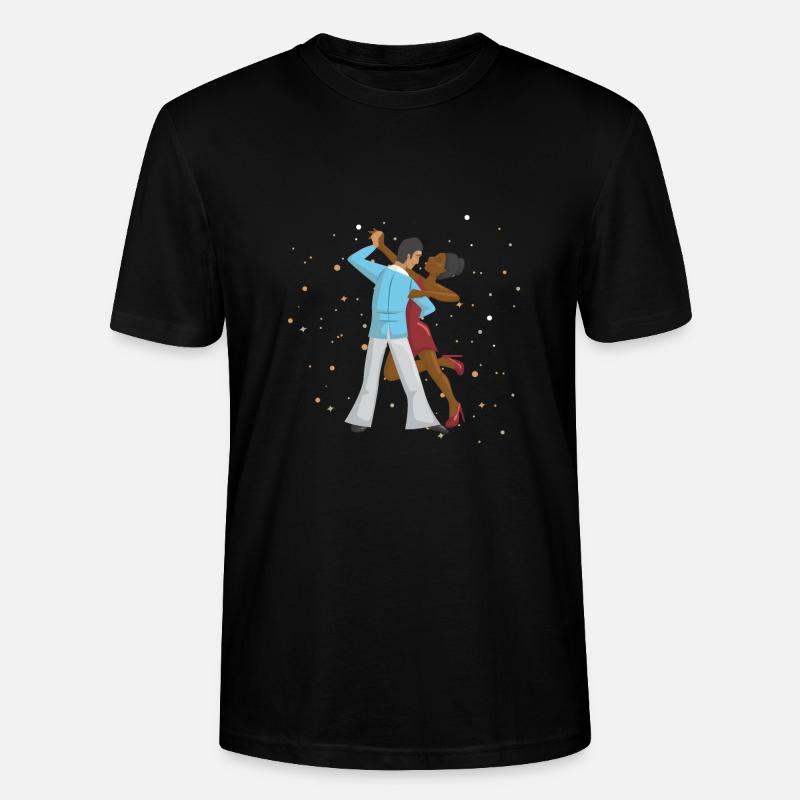 Couple danse salsa bachata - T-shirt bio CRAFTER Stanley Stella Unisexe - noir