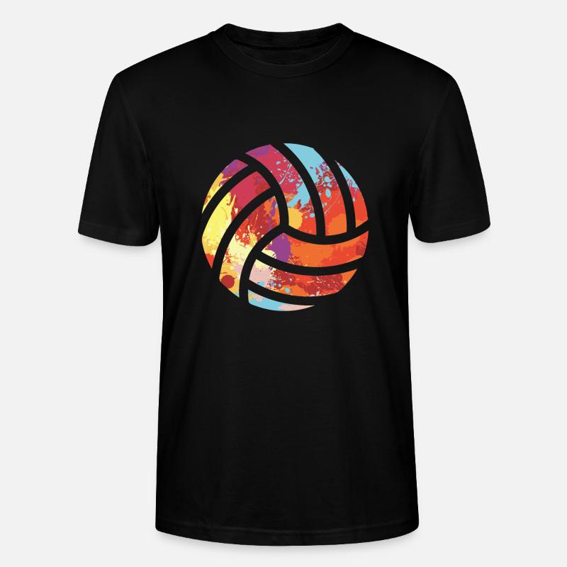 Beachvolleyball - Stanley/Stella Unisex Bio-T-Shirt CRAFTER - Schwarz