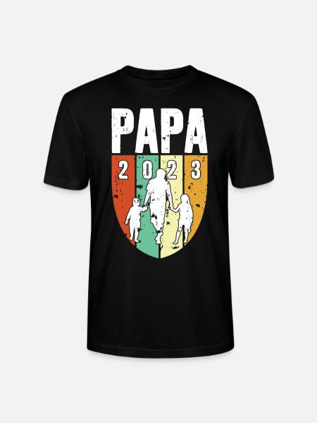 DAD SINCE 2023 - Stanley/Stella CRAFTER Unisex Organic T-Shirt - black