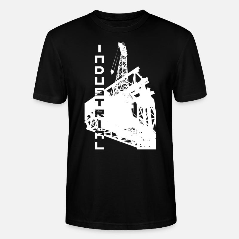 CONCEPTION DE GRUE INDUSTRIELLE - T-shirt bio CRAFTER Stanley Stella Unisexe - noir