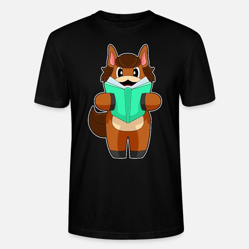 Pferd Buch - Stanley/Stella Unisex Bio-T-Shirt CRAFTER - Schwarz