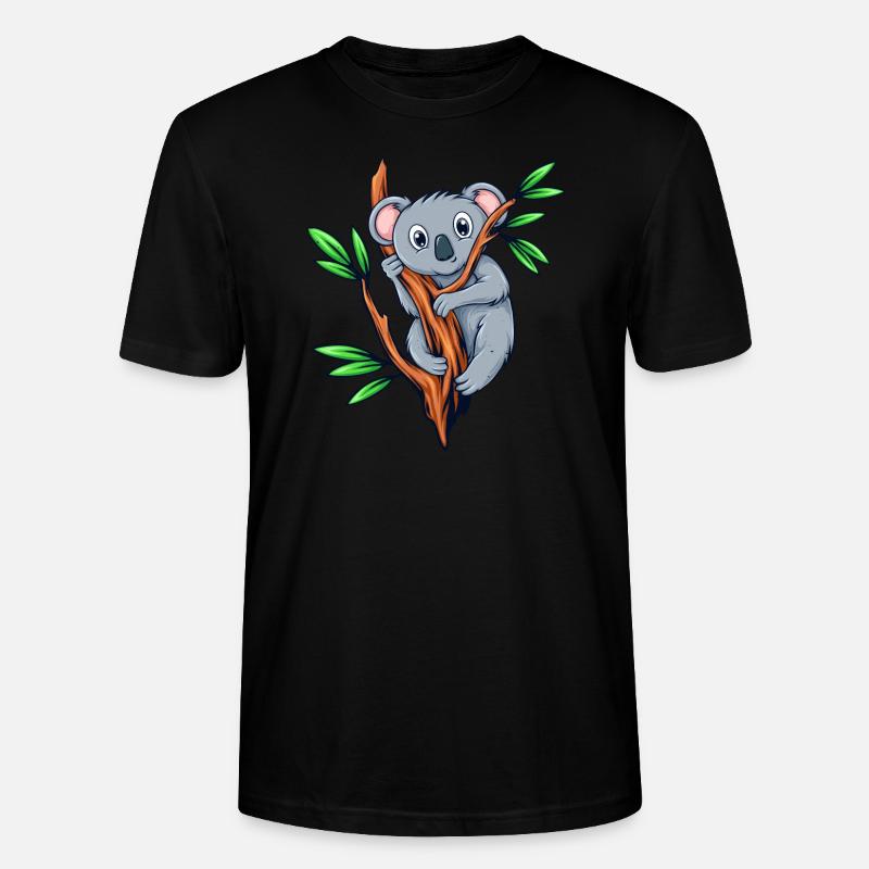 Koalabär Koala Bambus - Stanley/Stella Unisex Bio-T-Shirt CRAFTER - Schwarz