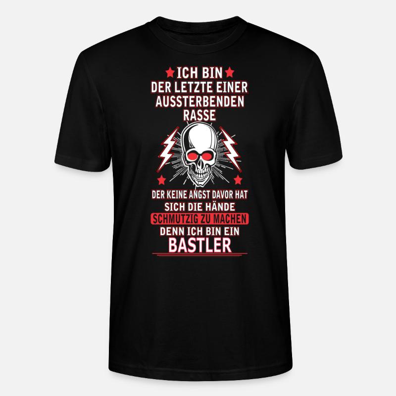 BASTLER - Stanley/Stella Unisex Bio-T-Shirt CRAFTER - Schwarz