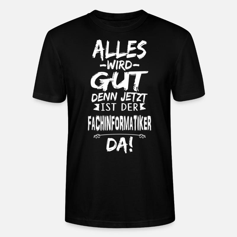 FACHINFORMATIKER - Stanley/Stella Unisex Bio-T-Shirt CRAFTER - Schwarz