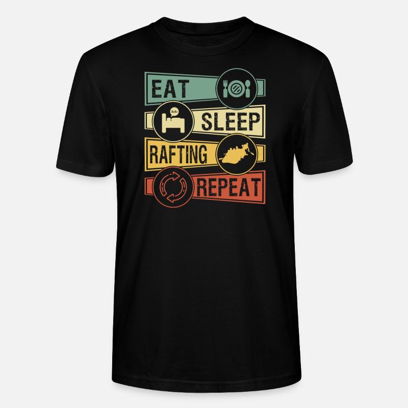 Rafting - Stanley/Stella Unisex Bio-T-Shirt CRAFTER - Schwarz
