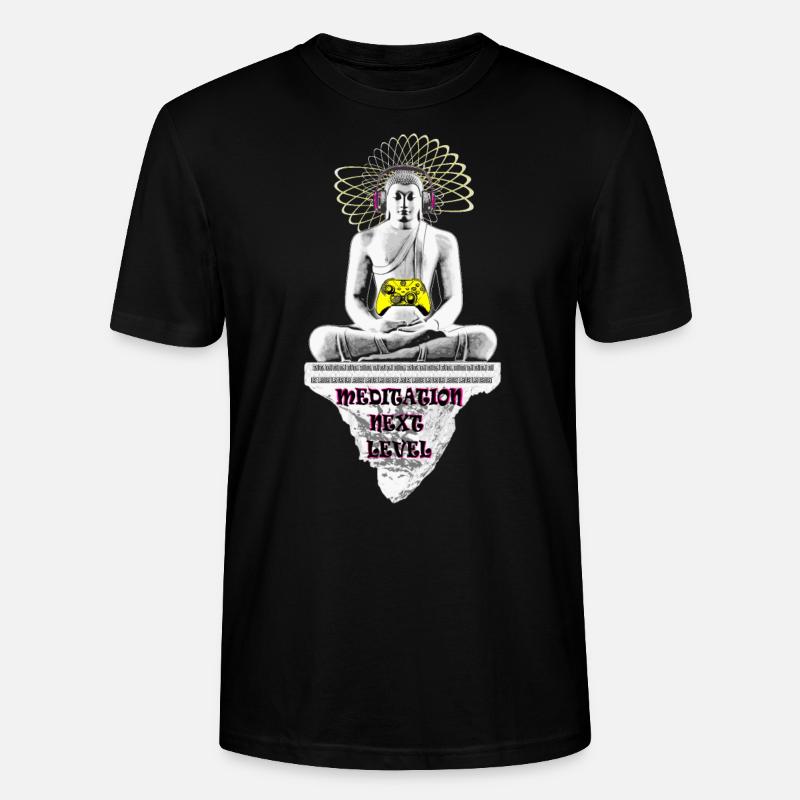 Meditation Next Level - Stanley/Stella Unisex Bio-T-Shirt CRAFTER - Schwarz