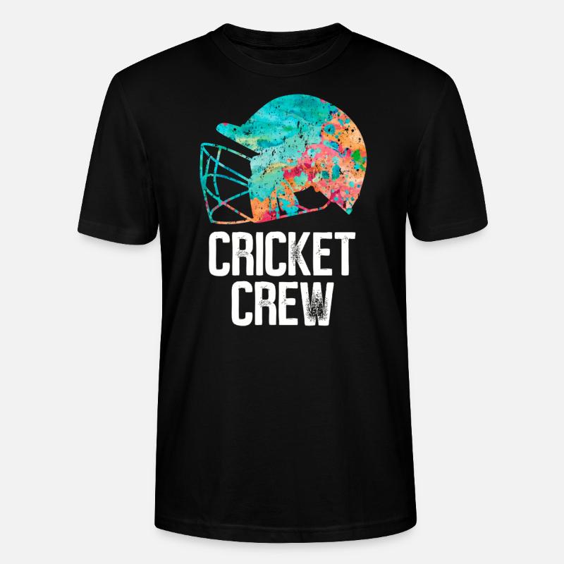 Équipe de cricket - T-shirt bio CRAFTER Stanley Stella Unisexe - noir