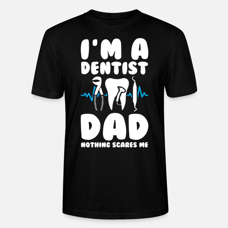 Dentist Dad - Stanley/Stella Unisex Bio-T-Shirt CRAFTER - Schwarz