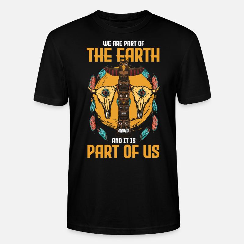 Indianer Apache Wächter - Stanley/Stella Unisex Bio-T-Shirt CRAFTER - Schwarz