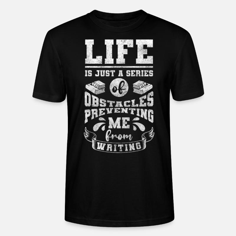 Schreiber Bücher Thriller - Stanley/Stella Unisex Bio-T-Shirt CRAFTER - Schwarz