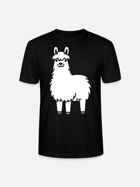 lama - Stanley/Stella CRAFTER Unisex Organic T-Shirt - black