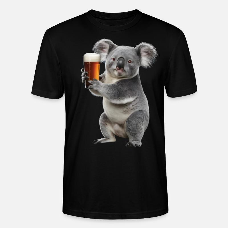 Koala Bier - Stanley/Stella Unisex Bio-T-Shirt CRAFTER - Schwarz