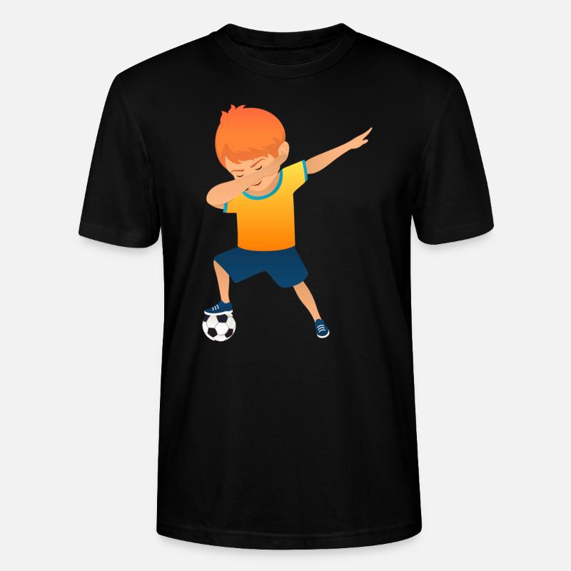 Soccer Boy Dab Dance - Stanley/Stella Unisex Bio-T-Shirt CRAFTER - Schwarz