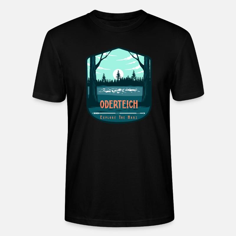 Südharz Merch - Oderteich - Stanley/Stella Unisex Bio-T-Shirt CRAFTER - Schwarz