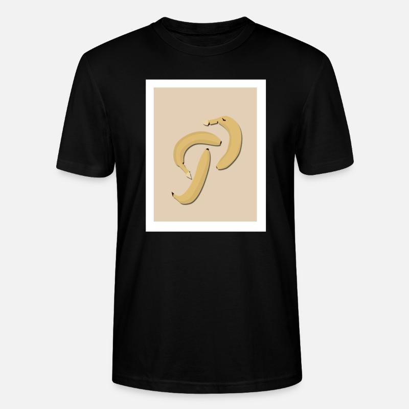 Bananen - Stanley/Stella Unisex Bio-T-Shirt CRAFTER - Schwarz