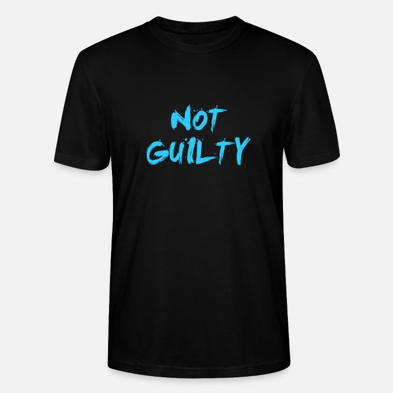 NON COUPABLE LUMIÈRE BLEU COOL - T-shirt bio CRAFTER Stanley Stella Unisexe - noir