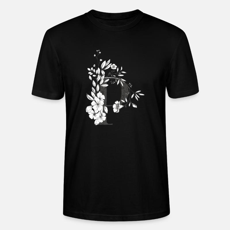 Buchstabe P - Stanley/Stella Unisex Bio-T-Shirt CRAFTER - Schwarz