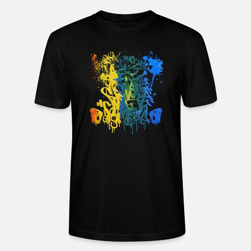 Graffiti Spray - T-shirt bio CRAFTER Stanley Stella Unisexe - noir