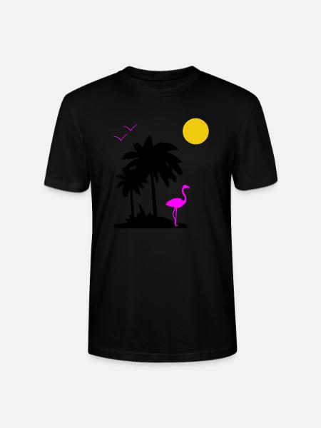 Palm Paradise - Stanley/Stella CRAFTER Unisex Organic T-Shirt - black