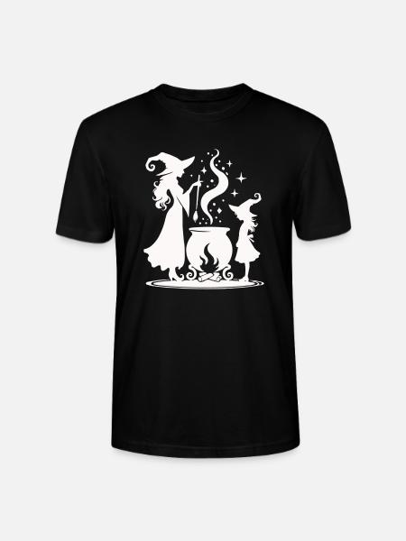 Witch Cauldron - Stanley/Stella CRAFTER Unisex Organic T-Shirt - black