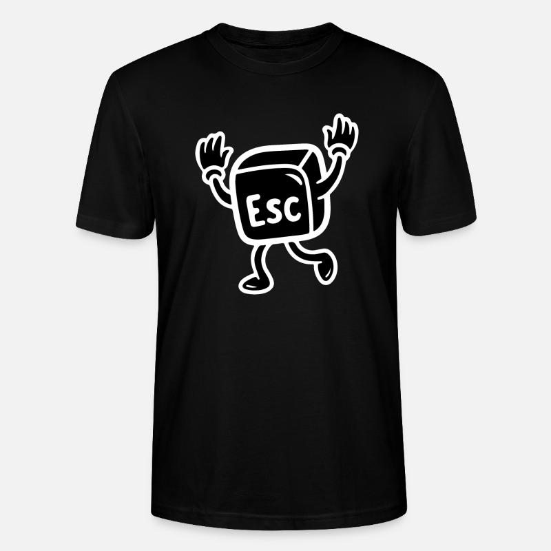 Échapper à nerd - T-shirt bio CRAFTER Stanley Stella Unisexe - noir