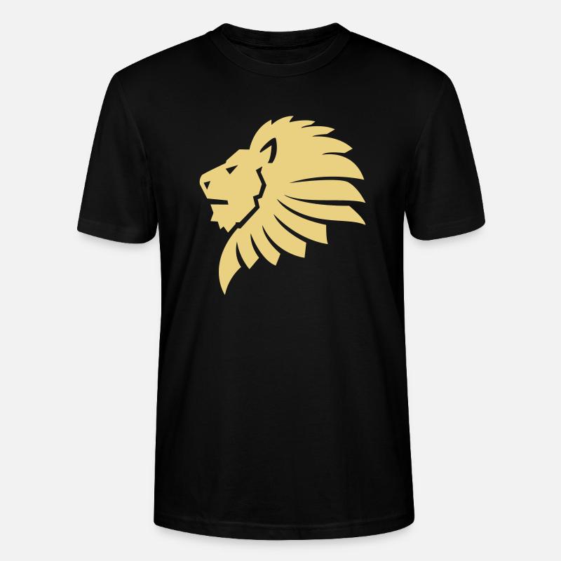 löwen kopf stolz - Stanley/Stella Unisex Bio-T-Shirt CRAFTER - Schwarz
